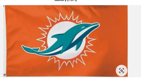 Miami Dolphins Orange 3x5 NFL Flag