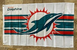 Miami Dolphins White 3x5 NFL Flag