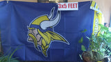 Minnesota Vikings NFL 3X5 Feet Flag Banner Pole or Wall Decor