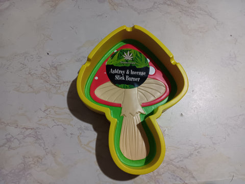 Mushroom Shaped Ashtray & Incense Stick Burner