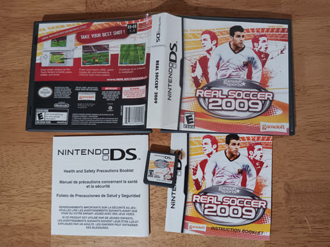 Real Soccer 2009 COMPLETE Case Manual Cartridge Used Nintendo DS Game