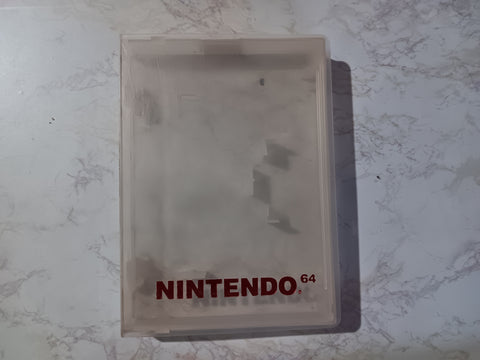 N64 Clear Clamshell Hard Game Nintendo Cartridge Storage Case