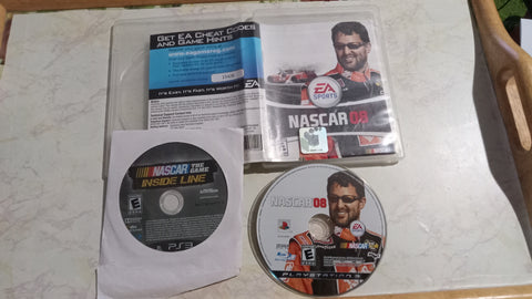 NASCAR BUNDLE  08 + Inside the Line PS3 Tested Playstation 3 Video Games