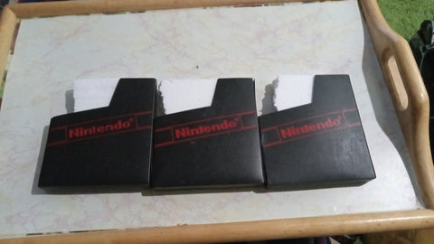 NES Dust Cover BUNDLE 1 Lot of 3 Original Nintendo Cartridge Protectors