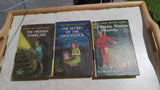 Nancy Drew 4 Book BUNDLE #1 #2 #34 Hidden Mystery Window Staircase Old Clock