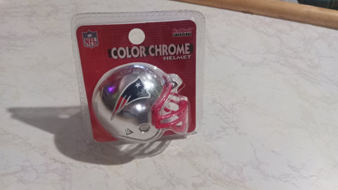 New England Patriots NFL Color Chrome Helmet Riddell Mini Helmet