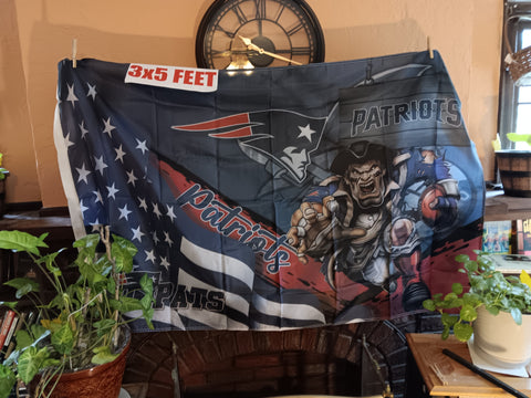 New England Patriots Stars & Stripes & Steroids NFL 3X5 Feet Flag Banner