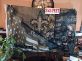 New Orleans Saints Stars & Stripes & Steroids NFL 3X5 Feet Flag Banner