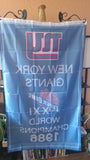 New York Giants 3x5 Flag Set of 4 Super Bowl Championship Banners NFL Bundle