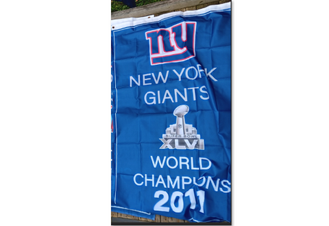 New York Giants 3x5 NFL Flag 2011 Super Bowl Champions Vertical Banner