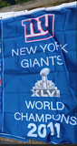 New York Giants 3x5 NFL Flag 2011 Super Bowl Champions Vertical Banner