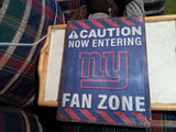 New York Giants NFL 16x12.5 Tin Sign Distressed Metal Wall Decor