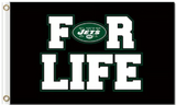 New York Jets 3x5 NFL Flag For LIfe