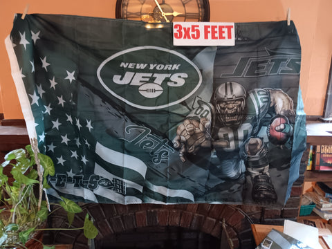 New York Jets Stars & Stripes & Steroids NFL 3X5 Feet Flag Banner