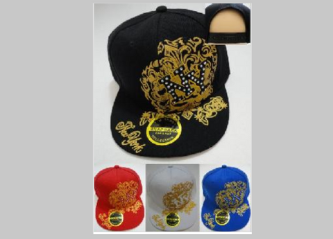 New York Rhinestone Bling Snapback Adjustable Hat Flat Brim Baseball Cap
