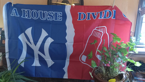 New York Yankees Boston Red Sox House Divided 3x5 MLB Flag