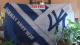 New York Yankees Diagonal 3x5 MLB Flag