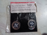 New York Yankees MLB Dimple Dangle Earrings