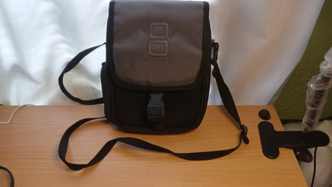 Nintendo DS DSi 3DS DS-Lite Black Zippered Shoulder Bag Case