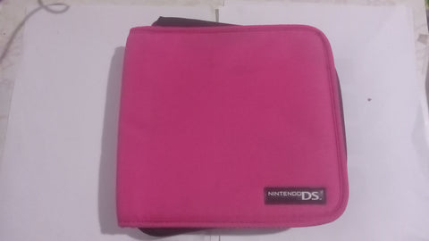 Nintendo DS Lite Dsi 3ds 2d XL Pink Red Carrying Case Holds Console + 27 games