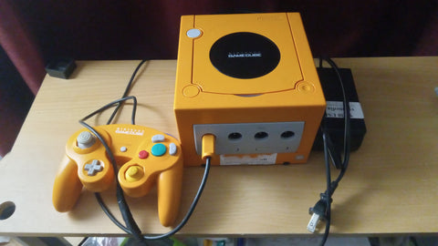 Nintendo Gamecube Console DOL-001 Spice Orange System + Matching OEM Controller