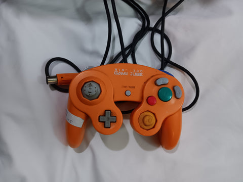 Nintendo Gamecube OEM Spice Orange Official Controller TESTED