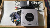 Nintendo Gamecube Platinum Console + Indigo Controller System AV AC Cables