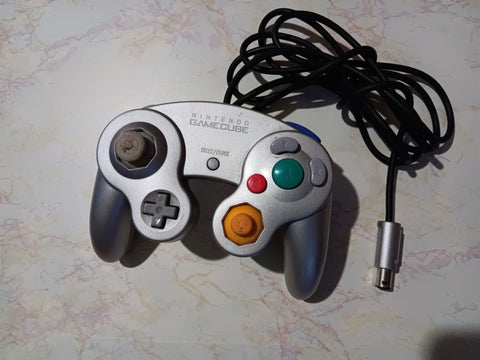 Nintendo Gamecube Platinum Controller Tested Official OEM Silver DOL-003