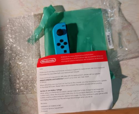 Nintendo Switch Blue Left Joy-Con Controller Nintendo Replacement