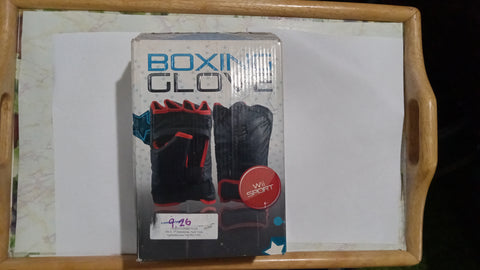 Nintendo Wii Boxer Gloves With Box Black and Red Boxing Gloves