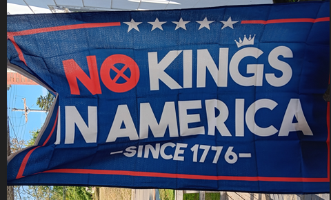 No Kings In America Since 1776 3x5 Feet Flag