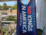 No Kings In America Since 1776 3x5 Feet Flag