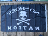 No Shoes Nation Kenny Chesney Skull and Crossbones 3x5 Flag