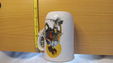 Norman Rockwell Saturday Evening Post 1926 Mug Kids on a Bench Glass Cup