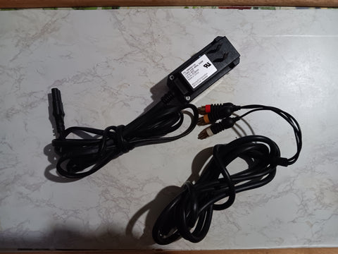 Original Xbox BUNDLE OEM AV Cable + Surge Protection AC Adapter Cord X800563-100