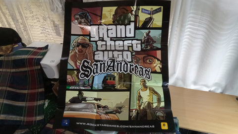 POSTER MAP ONLY Grand Theft Auto San Andreas