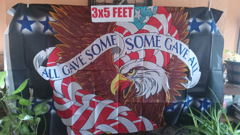 POW 3x5 USA Flag American Eagle