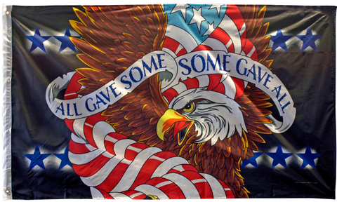 POW 3x5 USA Flag American Eagle