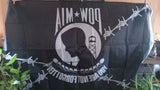 POW MIA Black Barb Wire 3x5 American Flag