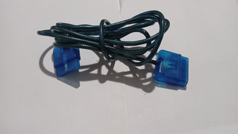 PS1 PS2 Blue Controller Extension Cable 6 Feet Playstation Cord