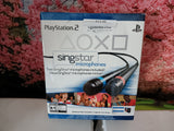 PS2 2 Singstar Microphones with Playstation 2 Singstar USB Converter NEW