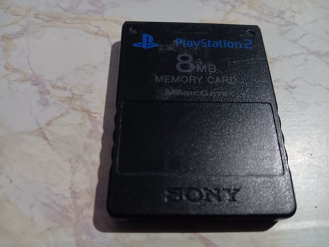 PS2 8MB Memory Card Official Sony Playstation 2 Black OEM
