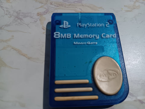 PS2 8MB Memory Card Playstation 2 Blue