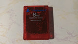 PS2 8MB Memory Card Tested Sony Playstation 2 Red Official Brand