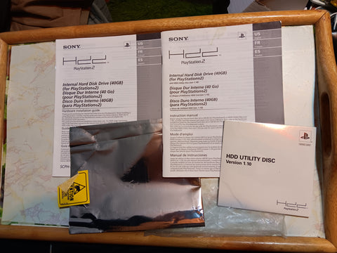 PS2 HDD Utility Disc Version 1.10 NEW + Manuals Sony PlayStation 2
