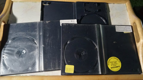 BOX ONLY PS2 3 Original Sony  PS2 Replacement Game Cases  w card slot