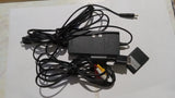 PS2 Slim BUNDLE Original Cables + Memory Card + Playstation 2 AC Adapter + AV Cable