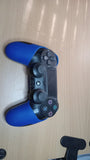 PS4 Controller Skin Blue Rubber Grip Playstation 4 Sleeve