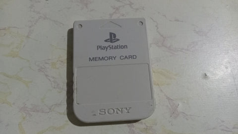 PS ONE White Sony Playstation  Memory Card OEM PS1 Model SCPH-1020