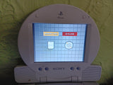 PS One Console + 5 Inch LCD Screen + Playstation White System Bag BUNDLE Tested